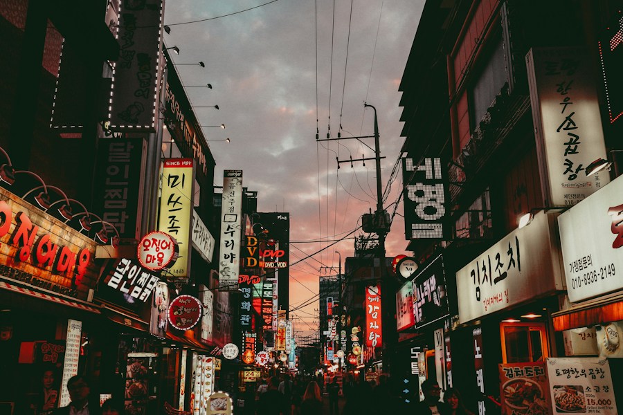 Pemandangan kota Seoul, Korea Selatan