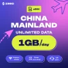 ZIM_Tokped_Price_China_1GB_Perday ZIMIO eSIM China Mainland Unlimited