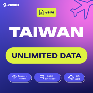 ZIM_Tokped_Price_Taiwan_Thumbnail_Perday ZIMIO eSIM Taiwan Unlimited