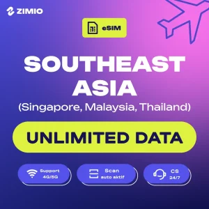 ZIM_Tokped_SEA_ESim_Thumbnail ZIMIO eSIM Southeast ASIA Unlimited