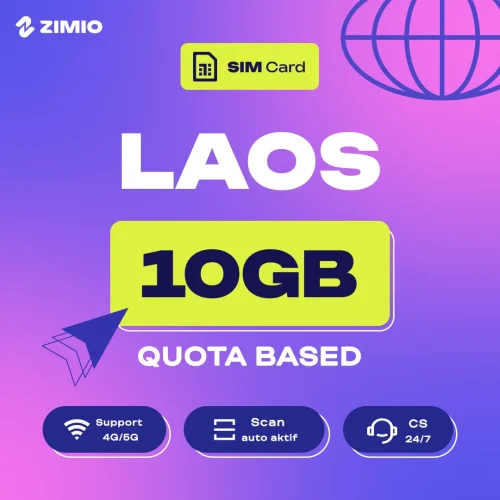 i7rw8a2sdqmz7qclpa2a ZIMIO SIM Card Laos Quota Based