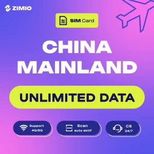 iaxcno9lqlluciq6evpf ZIMIO SIM Card China Mainland Unlimited