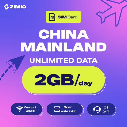 m5ppg4gi3ly6w1bzzzuy ZIMIO SIM Card China Mainland Unlimited