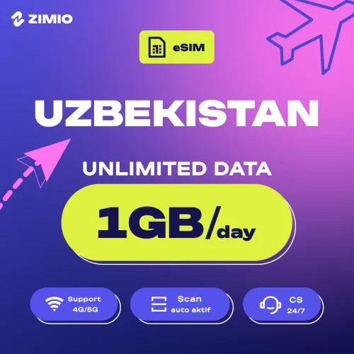 mg11f7dc7fbcdey2ro2m ZIMIO eSIM Uzbekistan Unlimited