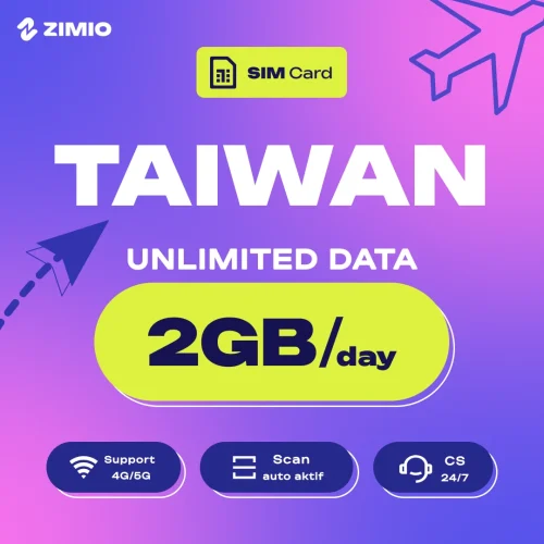 sf8pyucxlguaa2mz9rao ZIMIO SIM Card Taiwan Unlimited