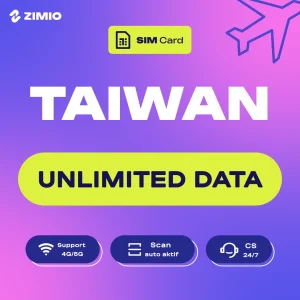 w5fagrlexfm9qckvmvlo ZIMIO SIM Card Taiwan Unlimited