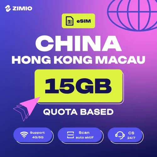 wbwvs3hlzshytzlcbdpk ZIMIO eSIM China, Hongkong, & Macau Quota Based