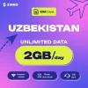 ybrs04io6er3hi8lt8gr ZIMIO SIM Card Uzbekistan Unlimited