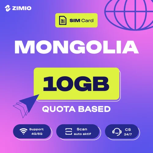yhaki67wspvpmqiimbsh ZIMIO SIM Card Mongolia Quota Based
