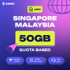 ZIMIO eSIM Singapore & Malaysia Quota Based