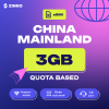 ZIM_Tokped_Mainland_3GB ZIMIO eSIM China Mainland Quota Based