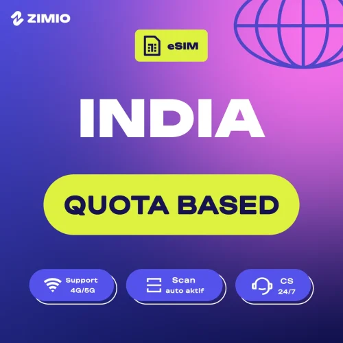 ZIMIO eSIM India Quota Based