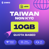 ZIM_Tokped_Taiwannonkyc_10GB ZIMIO eSIM Taiwan-NON KYC Quota Based