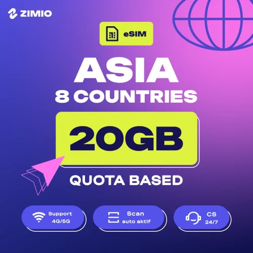 git8xrsbhioti3qybks7 ZIMIO eSIM Asia 8 Negara Quota Based