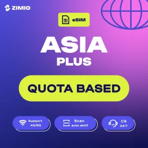 ZIMIO eSIM ASIA Plus Quota Based